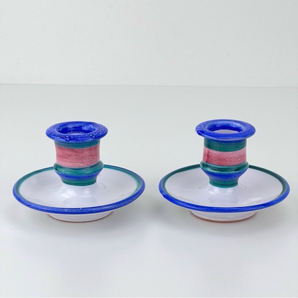 La Piccola Bottega Venice Hand Painted Candle Holders